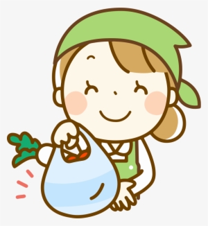 Grocery Store Clerk - スーパー の 袋 イラスト