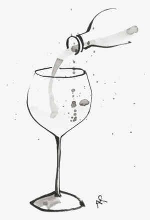 A-wineglass - Wine Illustrations