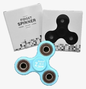 Proud 2 Be A Jew Fidget Hand Spinner Box Light Blue - Fidget Spinner - Rood Vuur Print