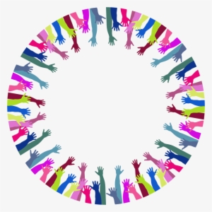 Reaching Hands Png - Hands In A Circle Clipart
