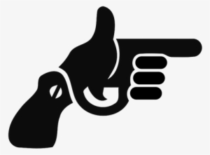 Click Click React - Finger Gun Clipart