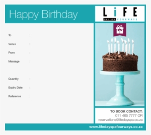 Happy Birthday Gift Voucher R1500 - Feliz Cumpleaños - Cajas Regalo Originales Multi-actividades