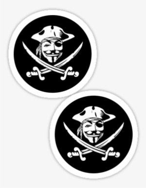 Guy Fawkes ×2 Sticker - Hacker Sticker