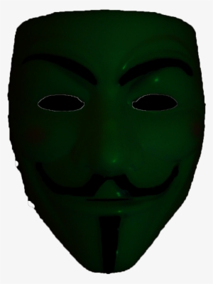 Maschera Di Guy Fawkes Verde - Face Mask