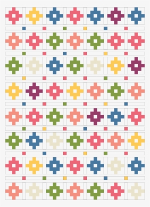 Hop On Over To My Blog For A Blank Coloring Sheet Featuring - Transparent Quilt Pattern Png