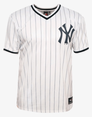 New York Yankees Majestic Mlb Kabor V-neck Poly Tee - Baseball Uniform