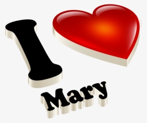 Mary Heart Name Transparent Png - Manish Name