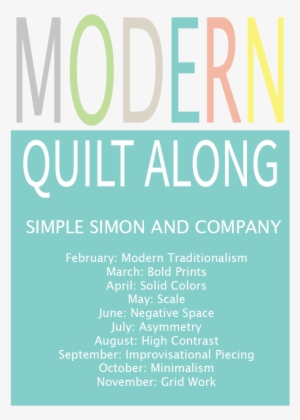 Modern Quilt Along-scale - Piecing: Expanding The Basics