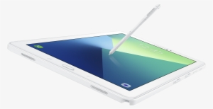 White Galaxy Tab A With Stylus