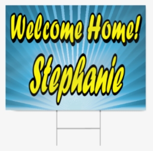 Welcome Home From College Vinyl Sign - Welcome Home Signs
