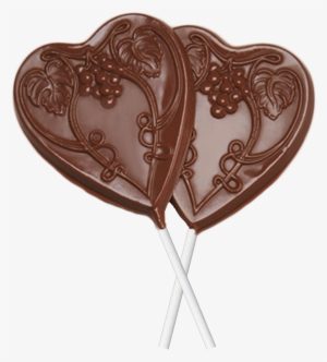 Chocolate Heart Sucker - Chocolate