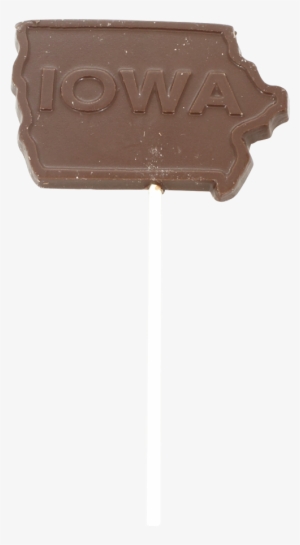 Solid Iowa Chocolate Sucker - Chocolate