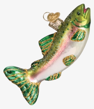 Alpine Rainbow Trout Hanging Christmas Ornament