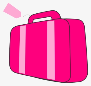 Suitcase Clipart Cartoon - Pink Suitcase Clipart