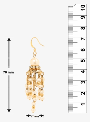 Gold Plated Pearls Garland Jhumki Earrings For Women - Earrings
