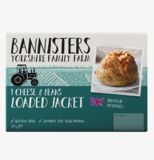 Cheese & Beans Loaded Jacket Potato - Bannister's Farm Jacket Potato With Cheese & Beans