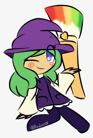 Cute Lil Witch Girl - Cartoon