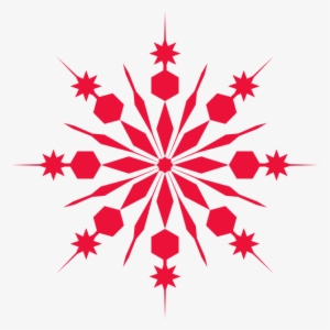 Red Snowflake Transparent Background