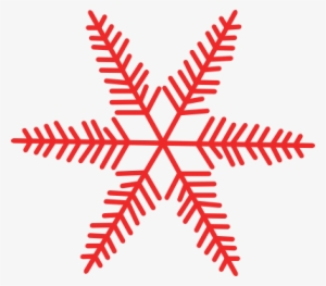 My Box Of Vintage Stuff - Red Snowflake Clip Art