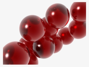 Red Blood Cells - Red Glass Balls On White Gold Stainless Steel Watch