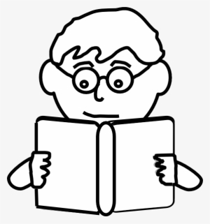 Kids - Reading - And - Thinking - Clipart - Read Clipart Black And White