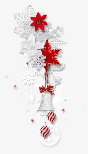 Beautiful Christmas Flower Snow Decorative Transparent - Tube Deco Png Noel