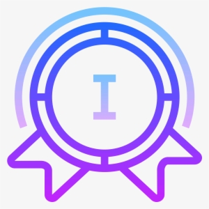 This Is A Picture Of An Award Ribbon For Being Number - Icon