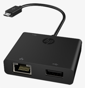 Hp Micro Usb To Usb/ethernet Adapter - Micro Usb To Ethernet