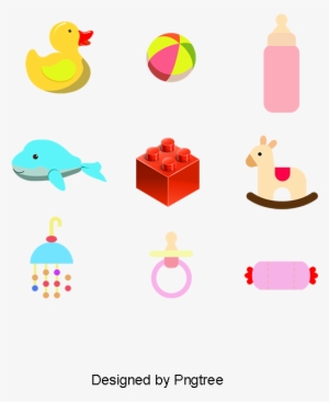 Cartoon Children Toy Vector Material, Children Clipart, - Duck