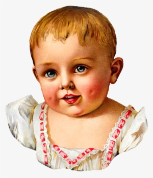 Baby Victorian Image Illustration Child Clipart Printable - Clip Art