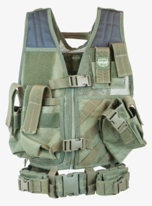 Valken Tactical Vest - Valken Crossdraw Vest (youth)-olive,