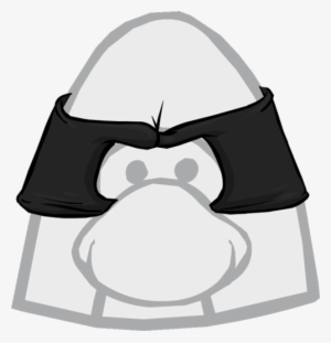 500px-cat Burglar Mask Icon - Club Penguin Optic Headset