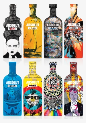 Artistas De Todo O Mundo Criam 18 Garrafas Para Absolut - Absolut Blank