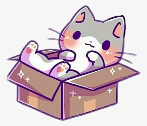 Kawaii Cute Kitty Cat Kittens Box Kittyinabox - Drawing