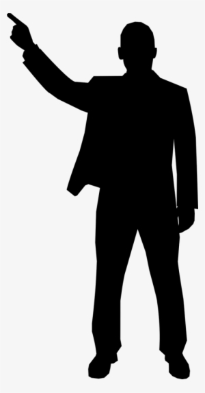 Silueta Hombre Señalando
