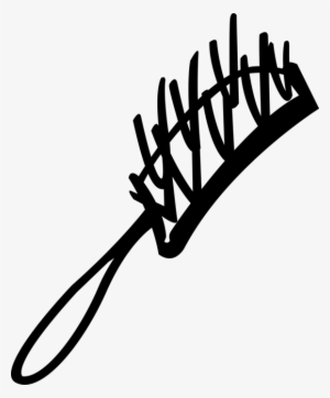 Vector Illustration Of Personal Grooming Hairbrush - Vector Graphics