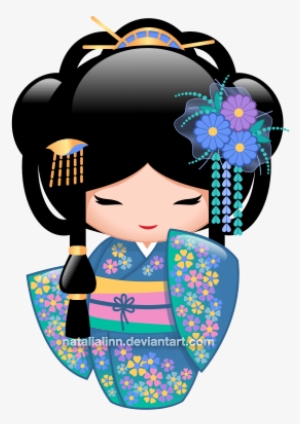 Geisha Clipart Kokeshi Doll - Kokeshi Doll Tattoo