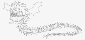 With Out Color - Train Your Dragon Screaming Death Coloring Pages