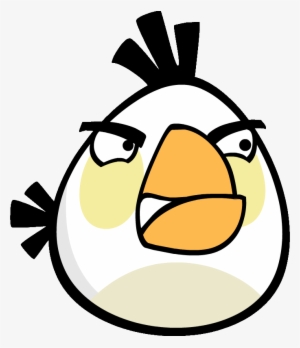 Whitebird Grimacing - Angry Birds White Bird Png