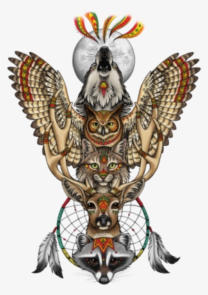 This Illustration Was Inspired My Native American Totem - Totem Illustration