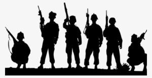 Army Guns Soldier Platoon War Silhouette S - Child Soldiers Clipart