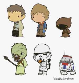 Star Wars Clipart Doodles - Star Wars Cute Doodles