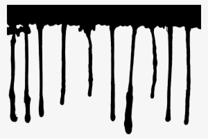 Dripping Paint Png Download - Black Paint Drip Png