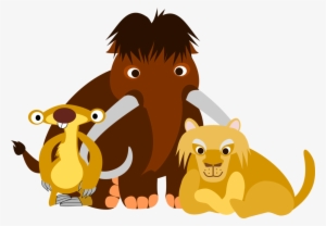 Ice Age Movies Clip Art - Diego Manny And Sid