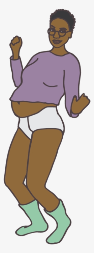 6 Dancing Pregnant People Illustration Set • Basic