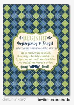 Little Gentleman Hipster Baby Shower Invitations - Blue And White Vinyl Flooring
