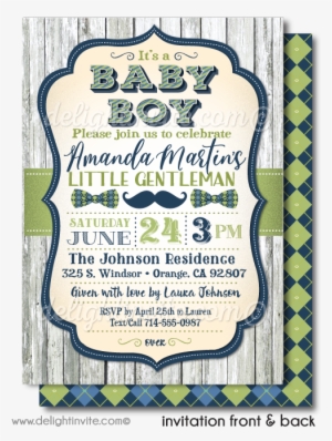 Little Gentleman Hipster Baby Shower Invitations - Baby Shower