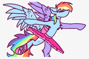 Eyes Closed, Female, Mare, Pegasus, Pony, Pose, Rainbow - Ballet
