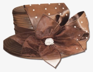 Polka Dot Ribbon Church Hat - Hat