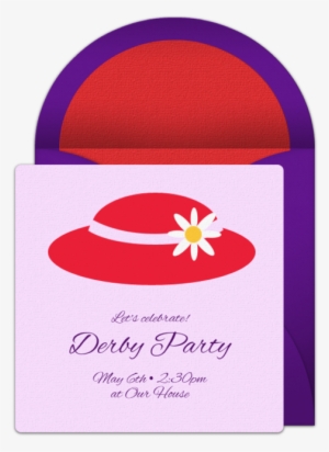 Fancy Hat Online Invitation - Illustration